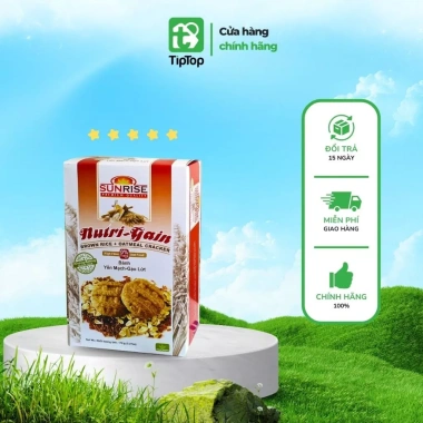 Bánh ăn kiêng yến mạch gạo lứt hạt bí Sunrise nhập khẩu Malaysia 178g - Giá 64.998₫