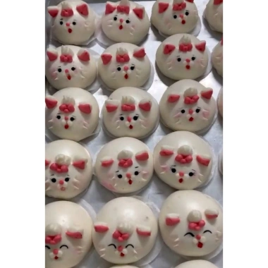 Bánh bao tạo hình dừa sữa mẫu mèo công chúa, mèo quý tộc giảm còn 18.000đ 2