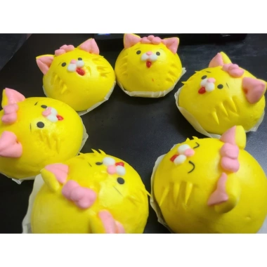 Bánh bao tạo hình dừa sữa mẫu mèo công chúa, mèo quý tộc giảm còn 18.000đ 3