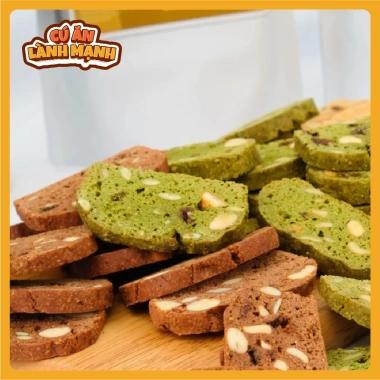 Bánh Biscotti 500gr Ngũ Cốc Ăn Kiêng Giảm Cân - Giá chỉ 95.000đ tại Cú Ăn Lành Mạnh