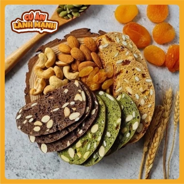 Bánh Biscotti 500gr Ngũ Cốc Ăn Kiêng Giảm Cân - Giá chỉ 95.000đ tại Cú Ăn Lành Mạnh
