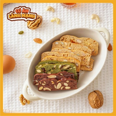 Bánh Biscotti 500gr Ngũ Cốc Ăn Kiêng Giảm Cân - Giá chỉ 95.000đ tại Cú Ăn Lành Mạnh