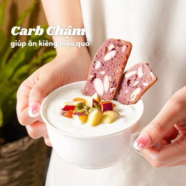 Bánh Biscotti Ăn Kiêng Nguyên Cám 5 Vị HEBEKERY: Ngũ Cốc Nướng Không Đường, Giá 127k