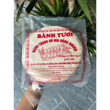 Bánh bò bía xanh, bánh đa nem cuộn chả giò sz 20 - 25 lá/tập, giảm giá chỉ 25.899đ 3