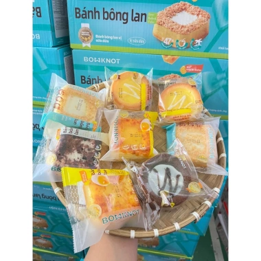 Bánh bông lan Bowknot - Bánh ăn vặt, ăn sáng thơm ngon, giảm giá chỉ 360.000₫