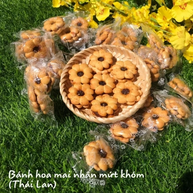 Bánh Bông Mai Dừa 500g - Mứt Thơm Dẻo, Vfoods Thái Lan, Giá chỉ 35.949₫