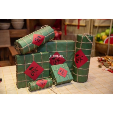 Bánh chưng giả gói giấy kraft trang trí Tết – Giá 1 bánh 31.500₫, bền đẹp 6