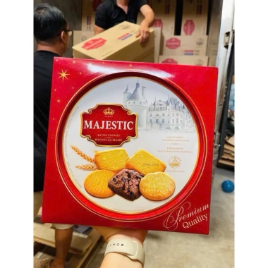 Bánh Cookies Bơ Majestic Hộp Vàng 382g - Ngon Tết 2.025, Chính Hãng, Giá 139k