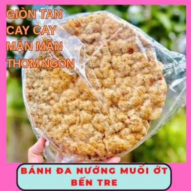 Bánh đa nướng muối ớt dòn tan Bến Tre, vị cay ngọt béo từ nước cốt dừa - Chỉ 115k
