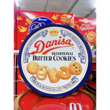 Bánh Danisa 200g hộp thiếc - Giá chỉ 79.000đ, giảm từ 94.800đ, vị bùi thơm, tiện lợi mang đi