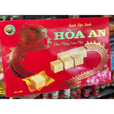 Bánh đậu xanh Hoà An đặc sản Hải Dương hộp Tết 35.000đ - Quà chúc mừng năm mới
