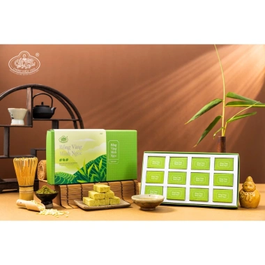 Bánh Đậu Xanh Rồng Vàng Minh Ngọc A27 Trà Xanh Giá Chỉ 47.000 – Vị Ngon, Dinh Dưỡng, Giảm Giá Hấp Dẫn