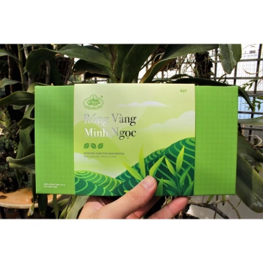 Bánh Đậu Xanh Rồng Vàng Minh Ngọc A27 Trà Xanh Giá Chỉ 47.000 – Vị Ngon, Dinh Dưỡng, Giảm Giá Hấp Dẫn