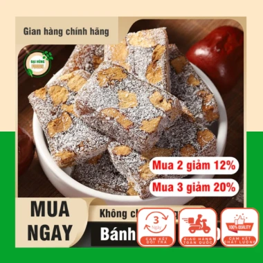 Bánh Dinh Dưỡng Gừng Táo Đỏ Không Đường 500g - Đại Hùng Foods, Giảm còn 159.000 VND (Giá gốc 201.930 VND)