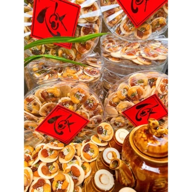 Bánh đồng tiền hạt điều giòn ngon 400g hộp Xuân biếu tặng, giảm còn 85.000₫ 6 Bánh đồng tiền hạt điều giòn ngon 400g hộp Xuân biếu tặng, giảm còn 85.000₫ 6