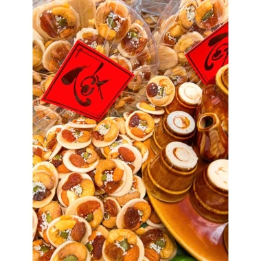 Bánh đồng tiền hạt điều giòn ngon 400g hộp Xuân biếu tặng, giảm còn 85.000₫