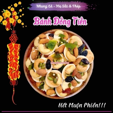 Bánh đồng tiền mix hạt dinh dưỡng 200g‑1kg + mứt trái cây dẻo – Ăn vặt healthy ngày Tết, chỉ 66.000₫