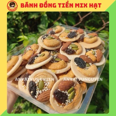 Bánh Đồng Tiền Mix Hạt Dinh Dưỡng 400g - Vũ Nguyễn Vừa Ngon Vừa Rẻ - 73k, Ship Hỏa Tốc 3 Bánh Đồng Tiền Mix Hạt Dinh Dưỡng 400g - Vũ Nguyễn Vừa Ngon Vừa Rẻ - 73k, Ship Hỏa Tốc 3