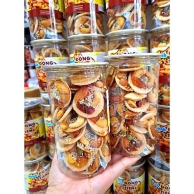 Bánh đồng tiền mix hạt ngũ cốc dinh dưỡng 350g - Giảm giá, thơm giòn, bổ dưỡng 2