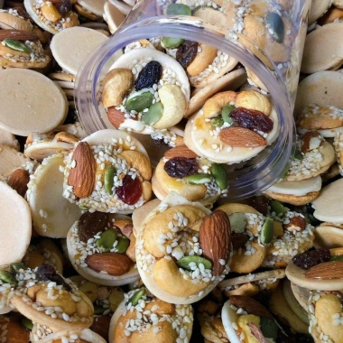 Bánh đồng tiền mix hạt ngũ cốc dinh dưỡng 350g - Giảm giá, thơm giòn, bổ dưỡng 7