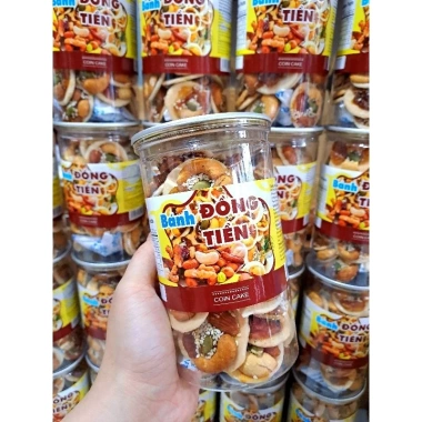 Bánh đồng tiền mix hạt ngũ cốc dinh dưỡng 350g - Giảm giá, thơm giòn, bổ dưỡng 8