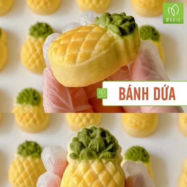 Bánh dứa nguyên cám Makie Healthy - Nhân dứa tự sên, ăn sạch, giảm giá 20% chỉ 79.000₫ 2