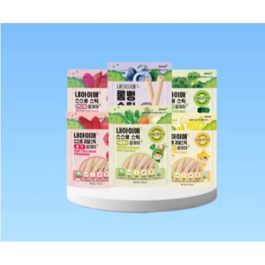 Bánh gạo hữu cơ hình que Naeiae đa vị cho bé 8M+ 30g Xanhsam Organic 97.500₫ 2