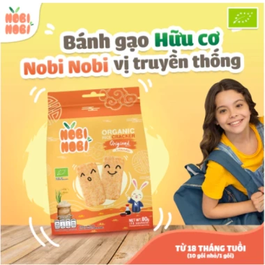 Bánh gạo hữu cơ NOBI 80g cho bé từ 18 tháng - Dinh dưỡng cao, giá ưu đãi 107.500 VND 6 Bánh gạo hữu cơ NOBI 80g cho bé từ 18 tháng - Dinh dưỡng cao, giá ưu đãi 107.500 VND 6
