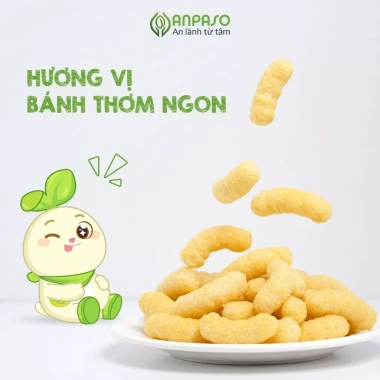 Bánh gạo que Anpaso cho bé ăn dặm trái cây rau củ, giá chỉ 60.000 VND