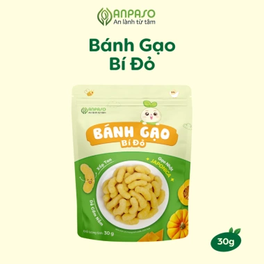 Bánh gạo que Anpaso cho bé ăn dặm trái cây rau củ, giá chỉ 60.000 VND
