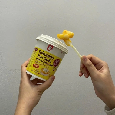 Bánh Gạo Tokpokki OFood Cốc 105g - Hàn Quốc cay ngon, đồ ăn vặt giá 41.100₫ 2