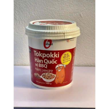 Bánh Gạo Tokpokki OFood Cốc 105g - Hàn Quốc cay ngon, đồ ăn vặt giá 41.100₫ 13