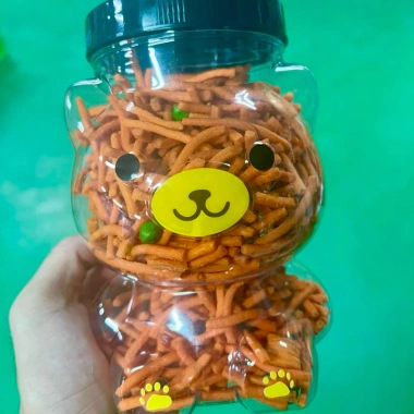 Bánh Gấu 500g Siêu Rẻ - Bim Bim Bánh Tăm Que, Kẹo Bông Gòn Hũ Con Gấu, Snack 37k