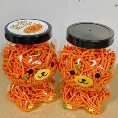 Bánh Gấu 500g Siêu Rẻ - Bim Bim Bánh Tăm Que, Kẹo Bông Gòn Hũ Con Gấu, Snack 37k
