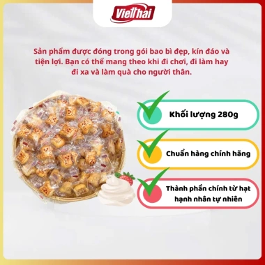 Bánh Gấu Bears Việt Thái 4 vị nhân kem sữa, socola, dâu – cake quy siêu ngậy, vỏ giòn rụm, giảm giá 48k