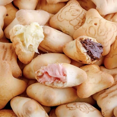 Bánh Gấu Mini Nhân Kem Choco Bear Mix Vị - Combo 10 Giá chỉ 19.899đ Giảm tới 20%