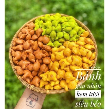 Bánh Gấu Nhân Kem Mix 3 Vị 430g - Ngọt Mềm Hấp Dẫn, Giá chỉ 68.999đ