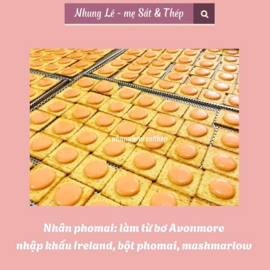 Bánh hành phô mai kéo sợi 200g 500g 1kg ăn vặt Tết giảm 15% Nhung Lê mẹ Sắt Thép