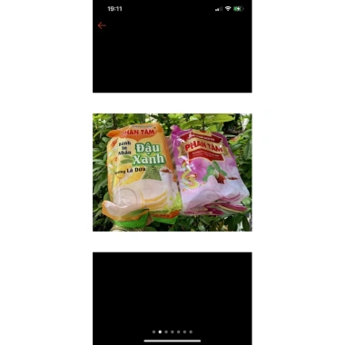 Bánh in bịt 5 cái 4 vị: khoai môn, đậu xanh, lá dứa, sầu riêng - Giá chỉ 39.000đ
