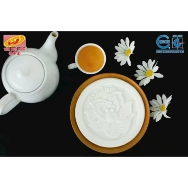 Bánh in trắng không nhân Tân Huê Viên 4 bánh 500gr - Giá chỉ 67.500đ