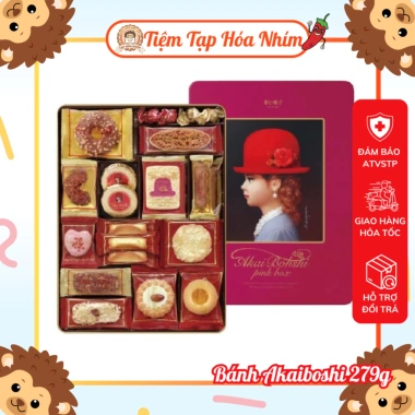 Bánh kem AKAI BOHSHI blue và pink box, mũ đỏ - Made in Japan, giảm giá 23%