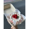 Bánh kem dâu kèm hộp bã mía linh April – Handmade len, giảm giá 110k