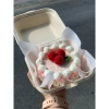 Bánh kem dâu kèm hộp bã mía linh April – Handmade len, giảm giá 110k 7