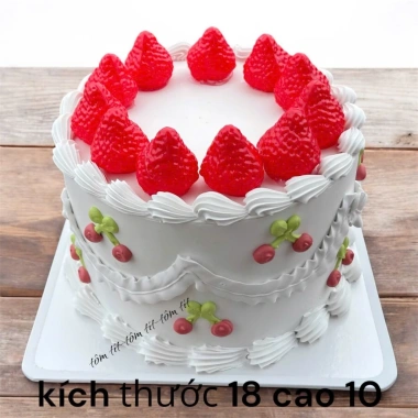 Bánh kem giả trưng bày 20x8cm - Đẹp sinh nhật - Chụp hình - Giá 75.000đ