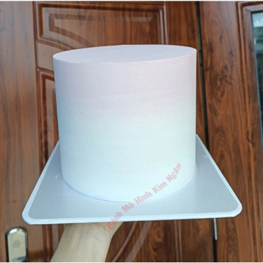 Bánh kem mô hình phôi chưa trang trí màu trắng hồng – Giá ưu đãi 160.000₫, giảm 32.000₫