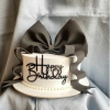 Bánh kem nơ đen Happy Birthday - Thần bí, chụp hình, trưng bày, giảm còn 100.000₫ 5