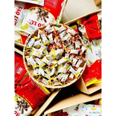 Bánh kẹo Tết Kẹo gạo lứt đậu phộng mè đen ít ngọt Phú Xuân 100-500gr Giá 20.392₫ 8