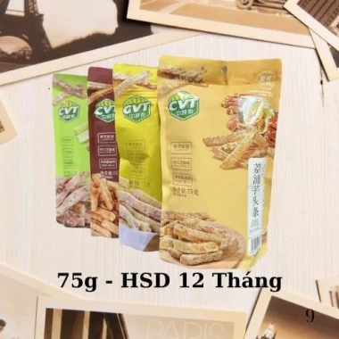 Bánh Khoai Môn Trứng Cua Muối Không Cay 75g - Giòn Tan, Thơm Ngon, Đúng Vị, Mặn Ngọt, Giá 39.000₫