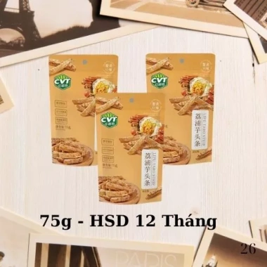 Bánh Khoai Môn Trứng Cua Muối Không Cay 75g - Giòn Tan, Thơm Ngon, Đúng Vị, Mặn Ngọt, Giá 39.000₫