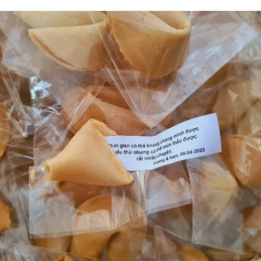Bánh May Mắn Handmade 30 chiếc - Fortune Cookies thông điệp - Quà Tết 290k 2
